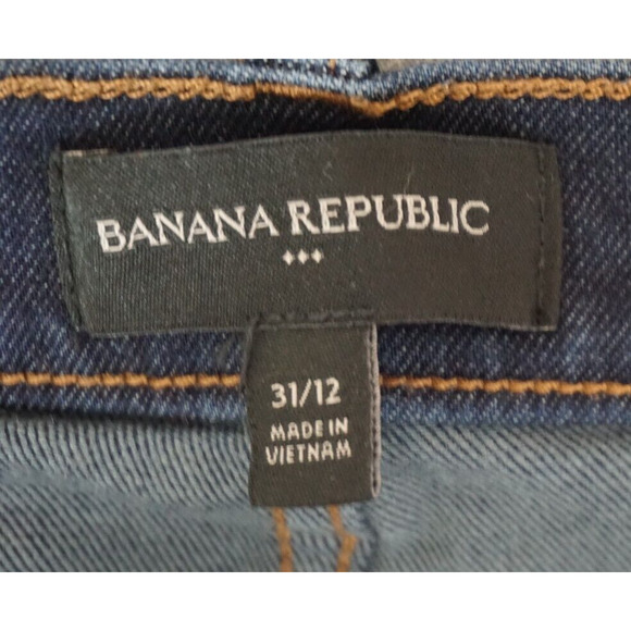 Banana Republic Women's 31/12 Straight Leg Jeans Dark Wash - Picture 6 of 12
